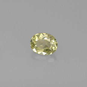 Chrysobéryl vert naturelle coupe ovale, 0,53 ct, VS