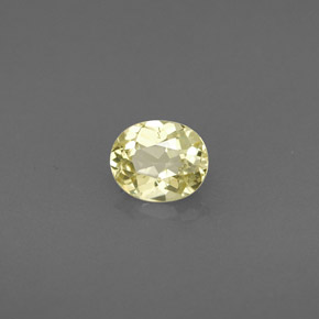 Chrysobéryl jaune naturelle coupe ovale, 0,45 ct, VS