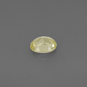 Chrysobéryl jaune naturelle coupe ovale, 0,45 ct, VS