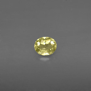 Chrysobéryl jaune naturelle coupe ovale, 0,44 ct, VS