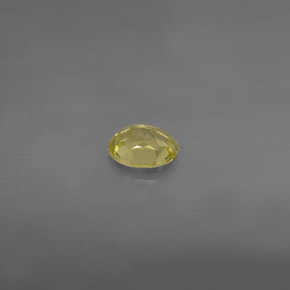 Chrysobéryl jaune naturelle coupe ovale, 0,44 ct, VS
