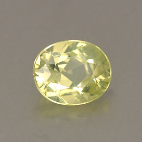 Chrysobéryl vert naturelle coupe ovale, 0,42 ct, VS