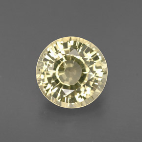 Chrysobéryl Jaune naturelle Coupe roude, 1.59 ct, VVS-VS