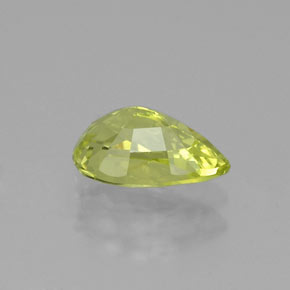 Chrysobéryl jaune naturelle en forme de poire, 1,25 ct, VVS-VS