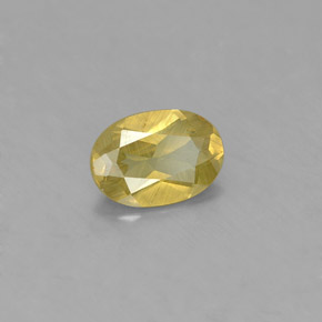 Chrysobéryl vert naturelle coupe ovale, 0,93 ct, VS