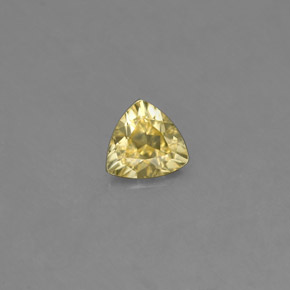 Chrysobéryl jaune naturelle trillion, 0,40 ct, VS