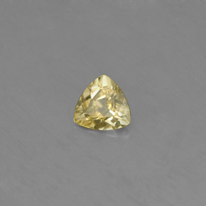Chrysobéryl jaune naturelle trillion, 0,40 ct, VS