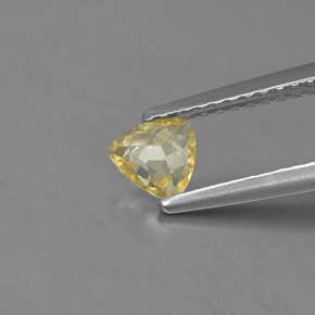Chrysobéryl jaune naturelle trillion, 0,40 ct, VS