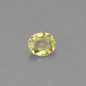 Chrysobéryl vert naturelle coupe ovale, 0,56 ct, VS
