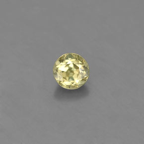 Chrysobéryl vert naturelle coupe roude, 0,53 ct, VS