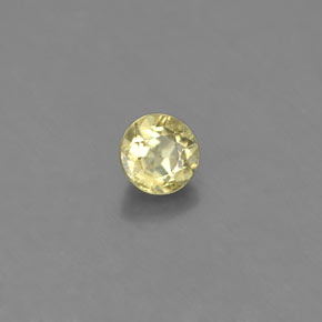 Chrysobéryl vert naturelle coupe roude, 0,53 ct, VS