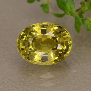 Chrysobéryl vert naturelle coupe ovale, 1,89 ct, VS