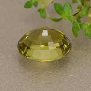 Chrysobéryl vert naturelle coupe ovale, 1,89 ct, VS