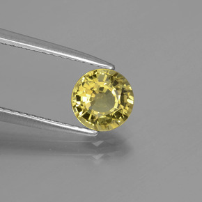 Chrysobéryl Vert Doré naturelle Coupe roude, 1.22 ct, VS