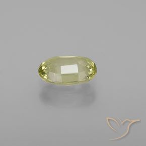 Chrysobéryl Jaune citron naturelle ovale, 1.14 ct, VS