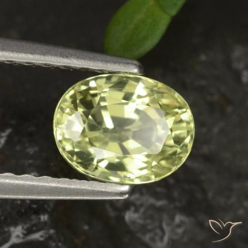 1.16ct Naturel Vert jaunâtre Chrysobéryl, ovale, VS-SI