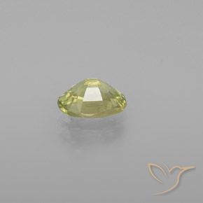 Chrysobéryl Jaune moyen naturelle ovale, 0.97 ct, VVS-VS