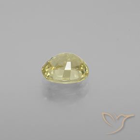 Chrysobéryl Jaune clair naturelle ovale, 1.12 ct, VVS-VS