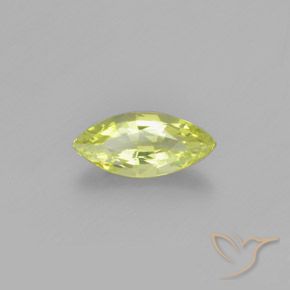 Chrysobéryl Jaune citron naturelle Marquise, 1.26 ct, VVS