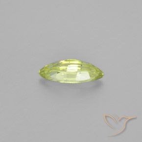 Chrysobéryl Jaune citron naturelle Marquise, 1.26 ct, VVS