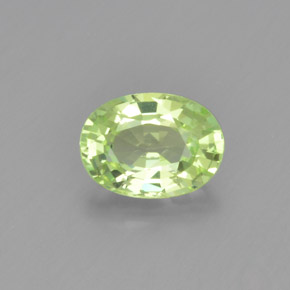 Chrysobéryl vert naturelle coupe ovale, 1,08 ct, VVS-VS
