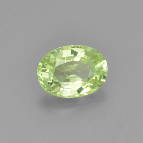 Chrysobéryl vert naturelle coupe ovale, 1,08 ct, VVS-VS