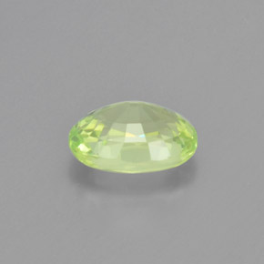 Chrysobéryl vert naturelle coupe ovale, 1,08 ct, VVS-VS