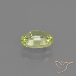 Chrysobéryl Vert jaunâtre naturelle ovale, 1.15 ct, VVS-VS