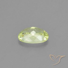 Chrysobéryl Jaune citron léger naturelle ovale, 1.07 ct, VVS-VS