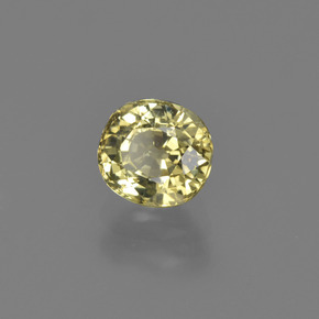 Chrysobéryl vert naturelle coupe ovale, 1,06 ct, VVS-VS