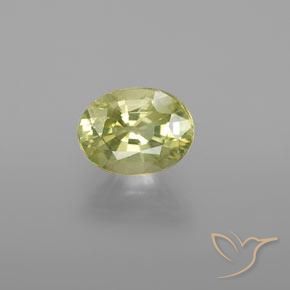 1.31ct Naturel Jaune verdâtre Chrysobéryl, ovale, VVS-VS