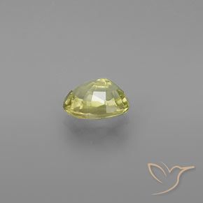 Chrysobéryl Jaune moyen naturelle ovale, 1.24 ct, VVS-VS