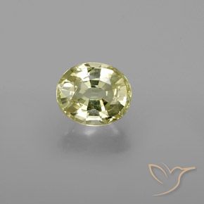 1.12ct Naturel Jaune verdâtre Chrysobéryl, ovale, VS