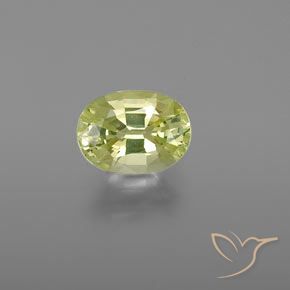 1.22ct Naturel Jaune moyen Chrysobéryl, ovale, VVS-VS
