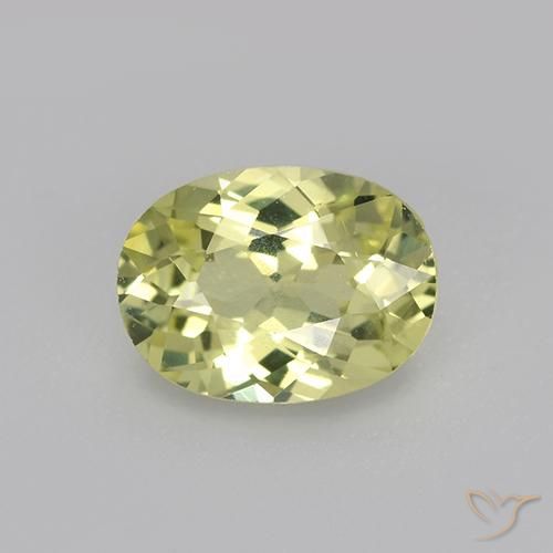 1.07ct Naturel Jaune moyen Chrysobéryl, ovale, VVS-VS