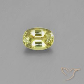 1.01ct Naturel Jaune moyen-léger Chrysobéryl, ovale, VVS-VS