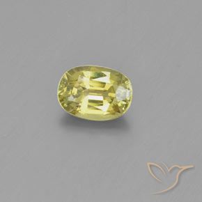 Chrysobéryl Jaune moyen-léger naturelle ovale, 1.01 ct, VVS-VS