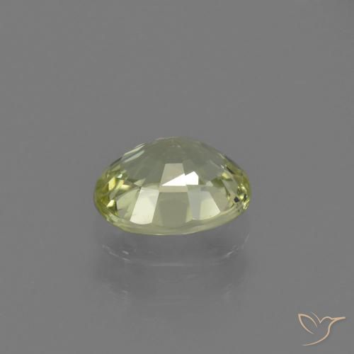 Chrysobéryl vert naturelle coupe ovale, 1,08 ct, VVS