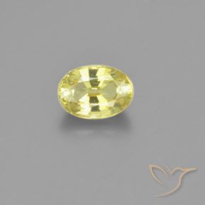 1.15ct Naturel Jaune clair Chrysobéryl, ovale, VVS-VS
