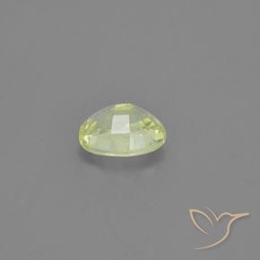 Chrysobéryl Jaune citron naturelle ovale, 1.04 ct, VS