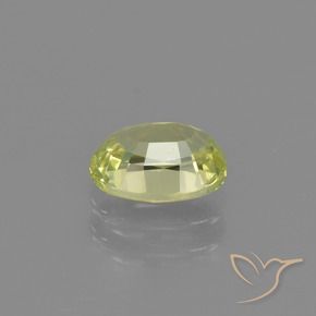 Chrysobéryl Jaune moyen naturelle ovale, 1.20 ct, VVS