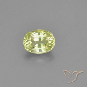 1.15ct Naturel Jaune citron Chrysobéryl, ovale, VVS