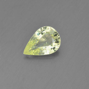 Chrysobéryl jaune naturelle en forme de poire, 1,40 ct, VVS