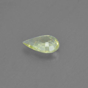 Chrysobéryl jaune naturelle en forme de poire, 1,40 ct, VVS