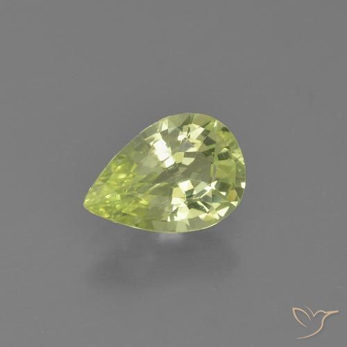 1.31ct Naturel Jaune citron léger Chrysobéryl, En forme de poire, VVS-VS