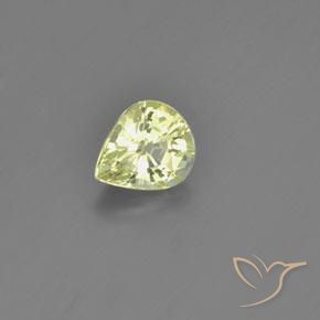 Chrysobéryl Jaune citron naturelle En forme de poire, 1.13 ct, VVS