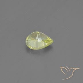 Chrysobéryl Jaune citron naturelle En forme de poire, 1.13 ct, VVS