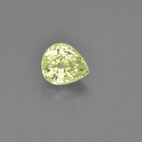 Chrysobéryl Vert Doré naturelle En forme de poire, 1.28 ct, VVS-VS