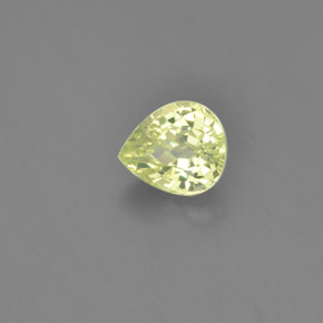 Chrysobéryl Vert Doré naturelle En forme de poire, 1.28 ct, VVS-VS
