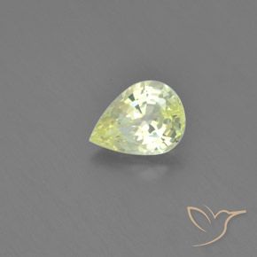 Chrysobéryl Jaune citron naturelle En forme de poire, 1.27 ct, VVS